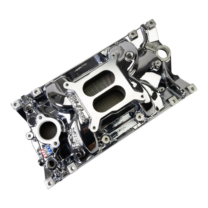 Edelbrock 2716-CP Edelbrock Perf EPS Manifold for Small-Block Chevy Vortec, Chrome Plasma Finish - Truck Part Superstore