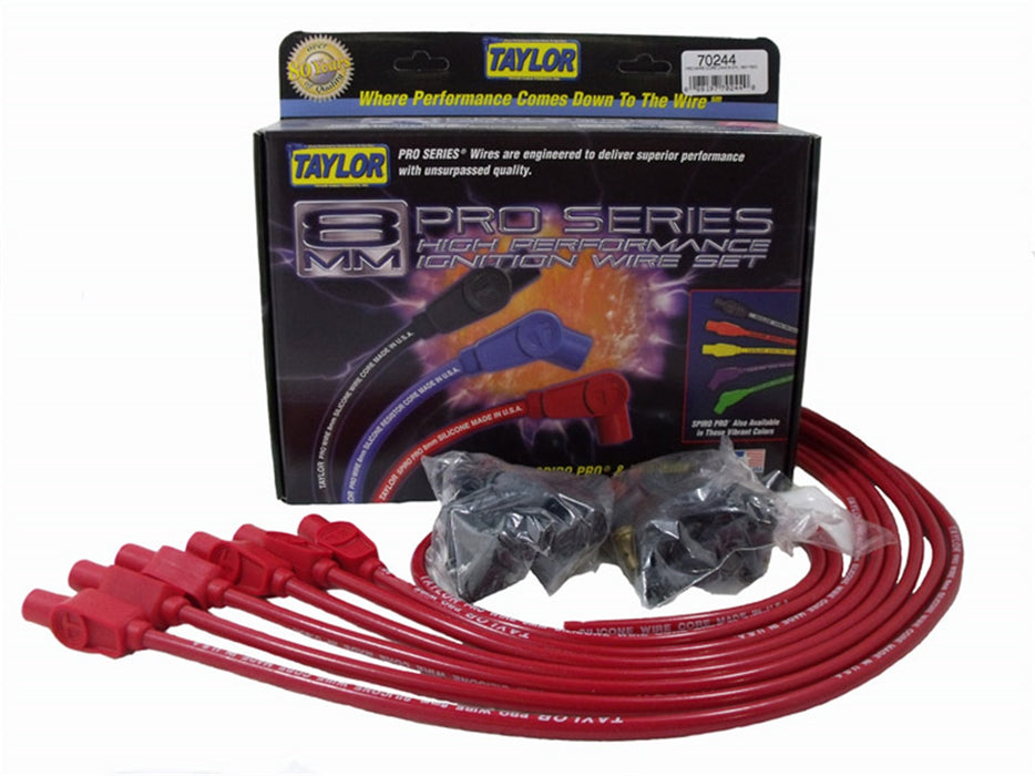 Taylor Cable 70244 8mm Pro Wire Ignition Wire Set - Truck Part Superstore