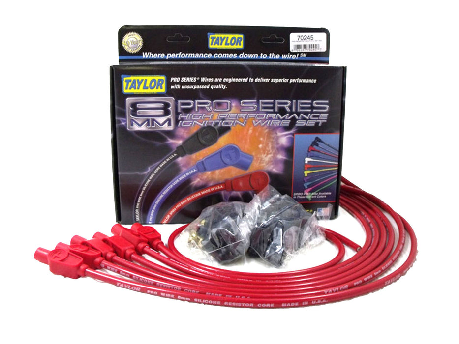 Taylor Cable 70245 8mm Pro Wire Ignition Wire Set - Truck Part Superstore