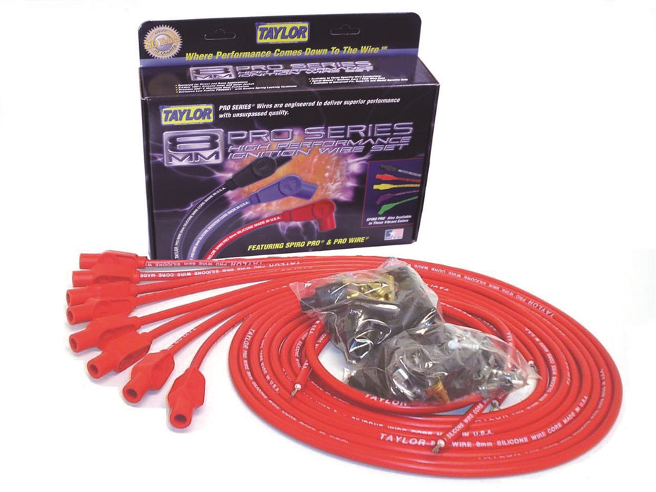 Taylor Cable 70254 8mm Pro Wire Ignition Wire Set - Truck Part Superstore