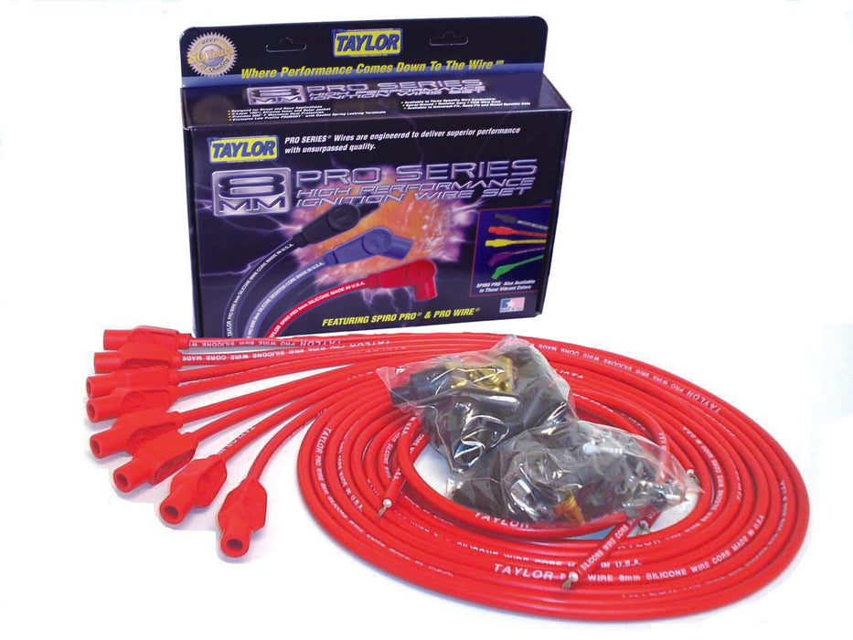 Taylor Cable 70254 8mm Pro Wire Ignition Wire Set - Truck Part Superstore