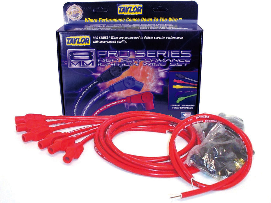 Taylor Cable 70645 8mm Pro Wire Ignition Wire Set - Truck Part Superstore