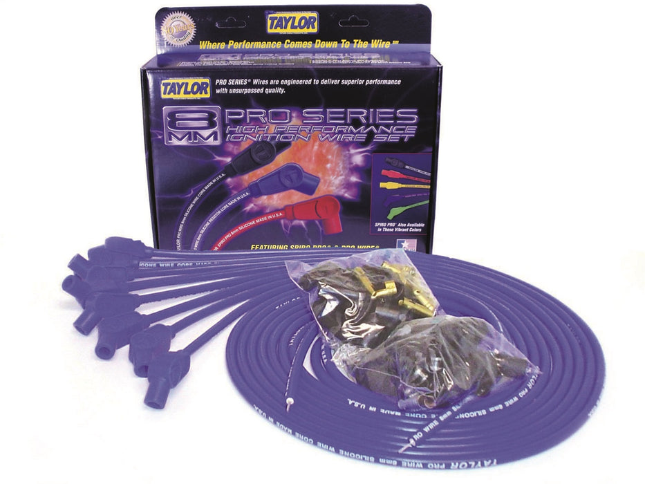 Taylor Cable 70652 8mm Pro Wire Ignition Wire Set - Truck Part Superstore