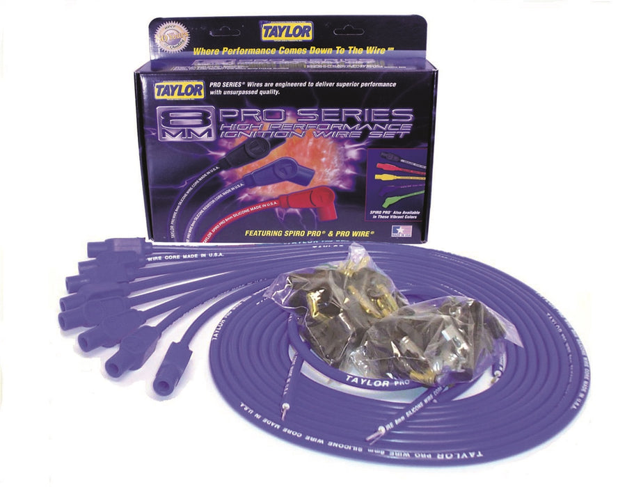 Taylor Cable 70654 8mm Pro Wire Ignition Wire Set - Truck Part Superstore