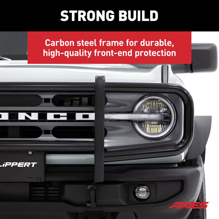 ARIES 7100 ForeFront Black Steel Grille Guard for Ford Bronco for Select Ford Bronco