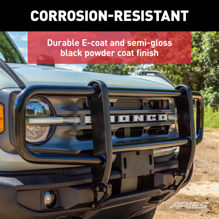 ARIES 7100 ForeFront Black Steel Grille Guard for Ford Bronco for Select Ford Bronco