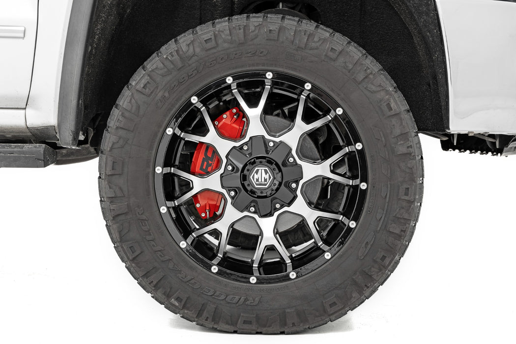 Rough Country 71122A Caliper Cover Red Electric Parking Brakes Ford Expedition (18-23)/F-150 (15-20) Rough Country - Truck Part Superstore