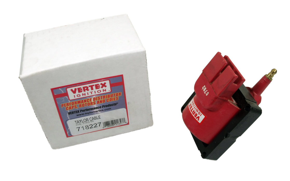 Taylor Cable 718227 Ignition Coil; 48000 Volts; Ford TFI; Black Finish; - Truck Part Superstore