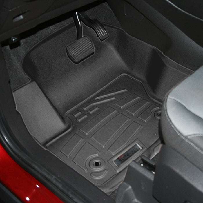 Westin 72-110060 Sure-Fit Floor Liner; Black; Front; 2 pc.; - Truck Part Superstore