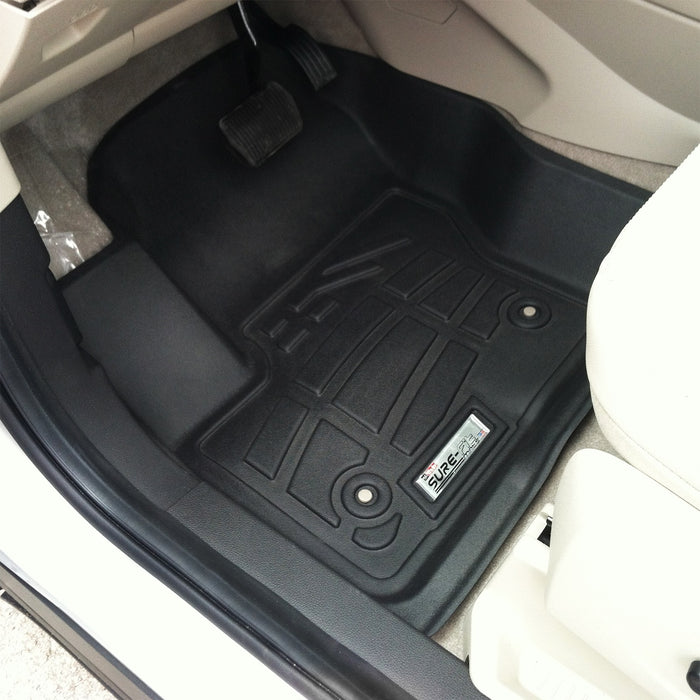 Westin 72-110060 Sure-Fit Floor Liner; Black; Front; 2 pc.; - Truck Part Superstore