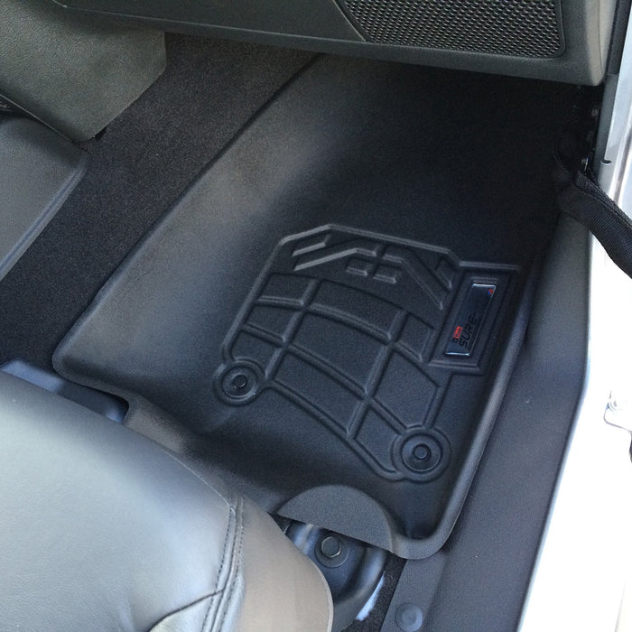 Westin 72-110066 Sure-Fit Floor Liner; Black; Front or Rear; 2 pc.; - Truck Part Superstore