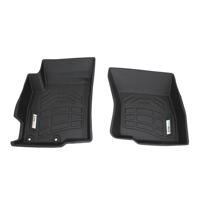 Westin 72-110076 Sure-Fit Floor Liner; Black; Front; 2 pc.; - Truck Part Superstore