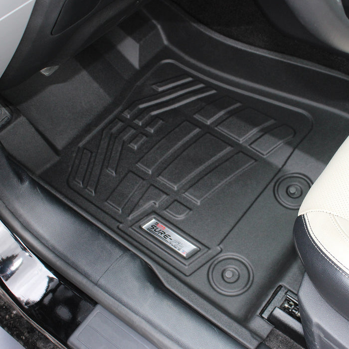 Westin 72-110077 Sure-Fit Floor Liner; Black; Front; 2 pc.; - Truck Part Superstore