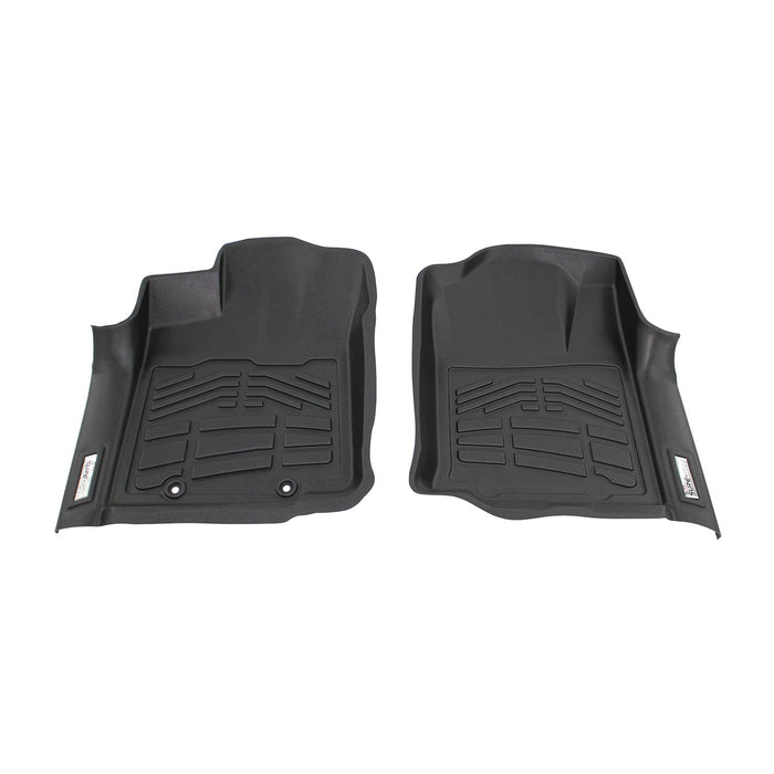 Westin 72-110079 Sure-Fit Floor Liner; Black; Front; 2 pc.; For Double Cab; - Truck Part Superstore