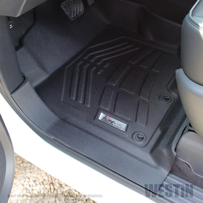 Westin 72-110099 Sure-Fit Floor Liner; Black; Front; 2 pc.; - Truck Part Superstore
