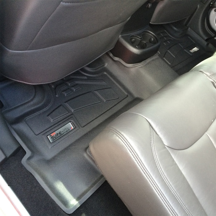 Westin 72-112067 Sure-Fit Floor Liner; Black; Rear; - Truck Part Superstore