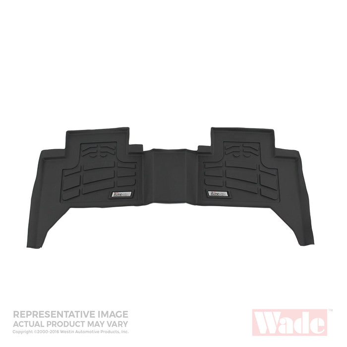 Westin 72-113014 Sure-Fit Floor Liner; Black; Rear; - Truck Part Superstore