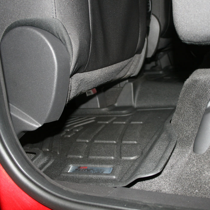 Westin 72-113060 Sure-Fit Floor Liner; Black; Rear; - Truck Part Superstore