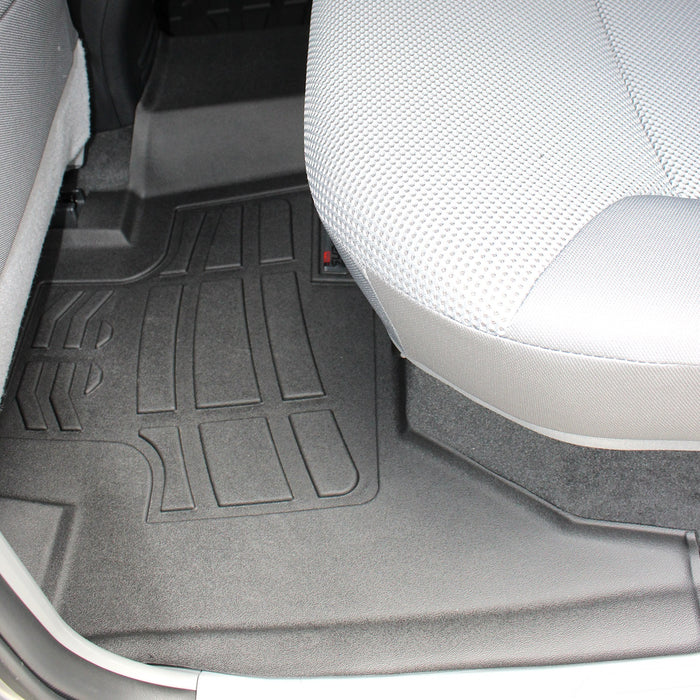 Westin 72-113073 Sure-Fit Floor Liner; Black; Rear; For Double Cab; - Truck Part Superstore