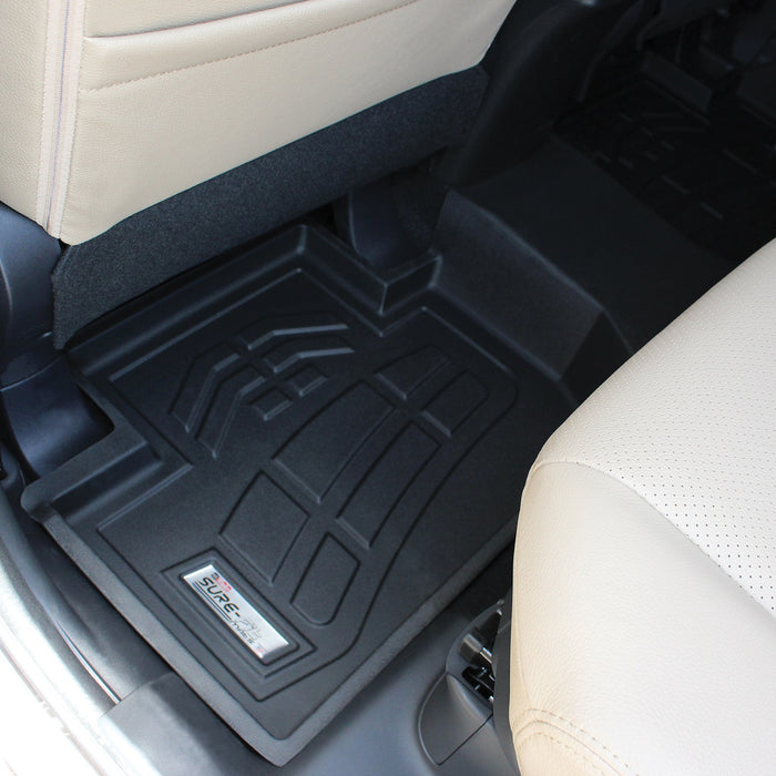 Westin 72-113078 Sure-Fit Floor Liner; Black; Rear; - Truck Part Superstore