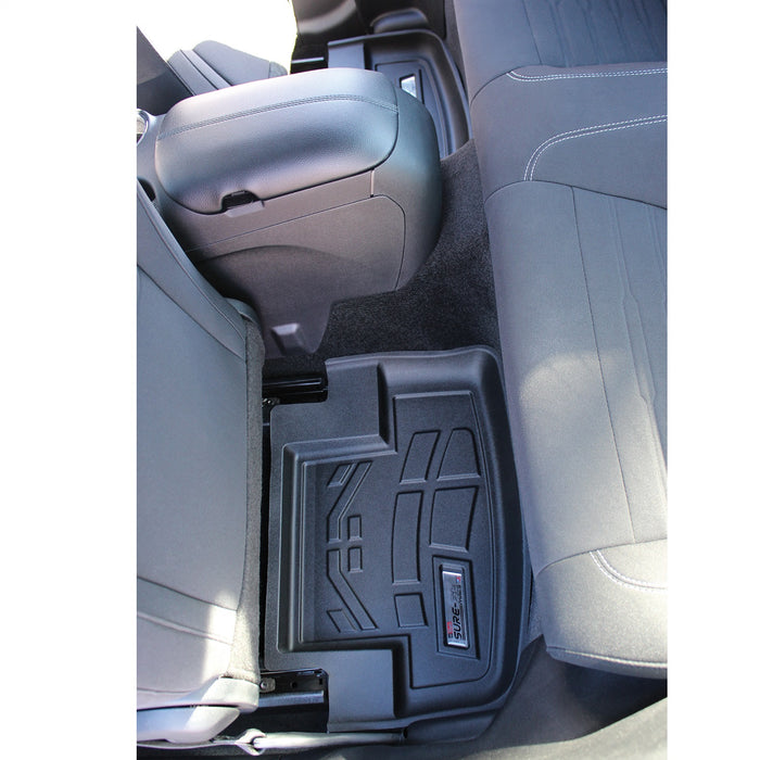 Westin 72-113092 Sure-Fit Floor Liner; Black; Rear; - Truck Part Superstore