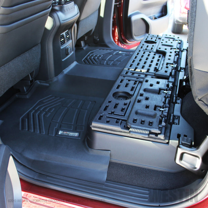 Westin 72-113100 Sure-Fit Floor Liner; Black; Rear; For Models w/Front Bucket Seats; - Truck Part Superstore