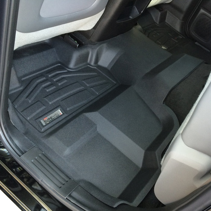 Westin 72-114058 Sure-Fit Floor Liner; Black; Rear; For Double Cab; - Truck Part Superstore