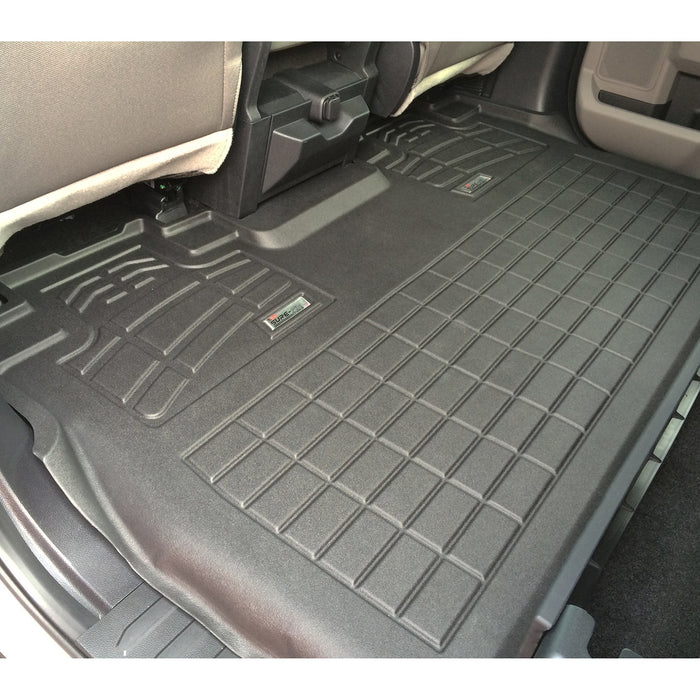 Westin 72-114070 Sure-Fit Floor Liner; Black; Rear; For Super Crew Cab; - Truck Part Superstore