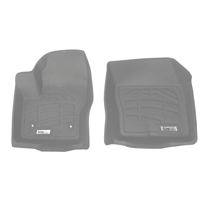 Westin 72-120060 Sure-Fit Floor Liner; Gray; Front; 2 pc.; - Truck Part Superstore
