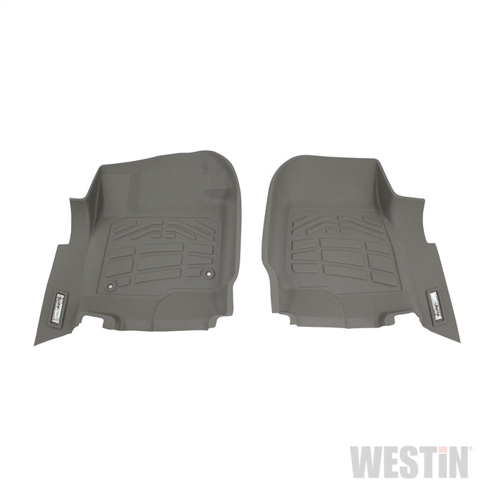 Westin 72-120084 Sure-Fit Floor Liner; Gray; Front; 2 pc.; - Truck Part Superstore