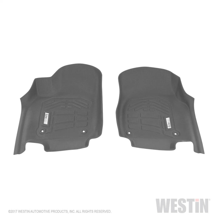 Westin 72-120094 Sure-Fit Floor Liner; Gray; Front; 2 pc.; - Truck Part Superstore