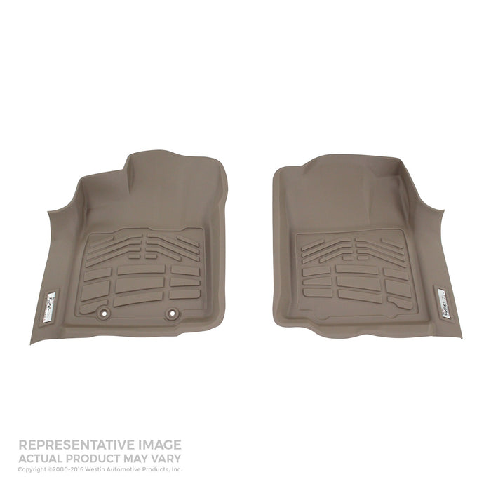 Westin 72-130010 Sure-Fit Floor Liner; Tan; Front; 2 pc.; For Super Cab/Regular Cab And Crew Cab; - Truck Part Superstore