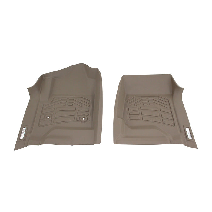 Westin 72-130052 Sure-Fit Floor Liner; Tan; Front; 2 pc.; For Double Cab; - Truck Part Superstore