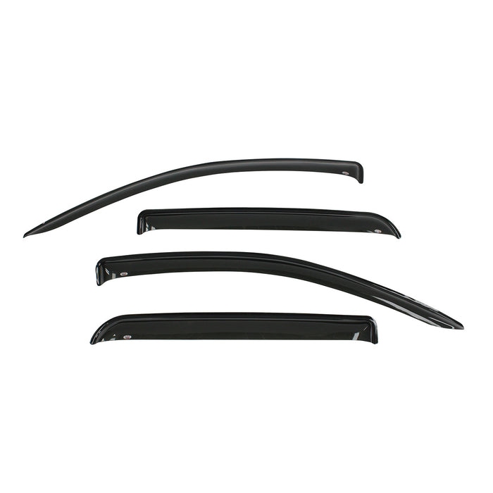 Westin 72-31402 Slim Wind Deflector; 4 pc.; Smoke; - Truck Part Superstore