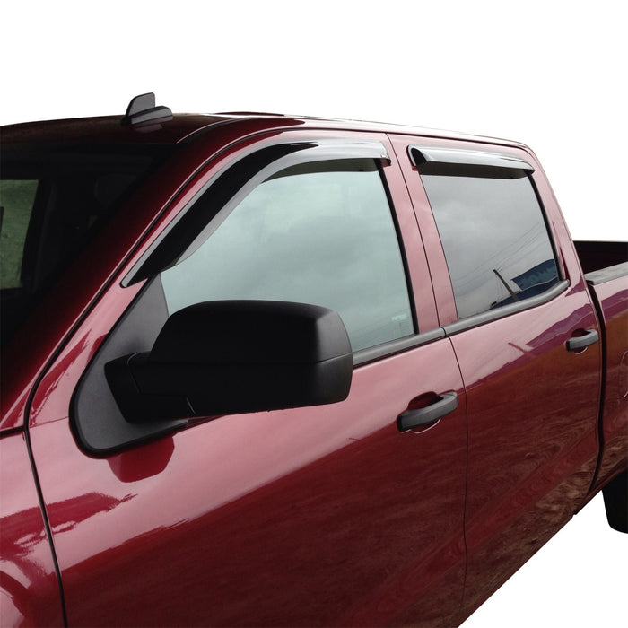 Westin 72-31484 Slim Wind Deflector; 4 pc.; Smoke; - Truck Part Superstore
