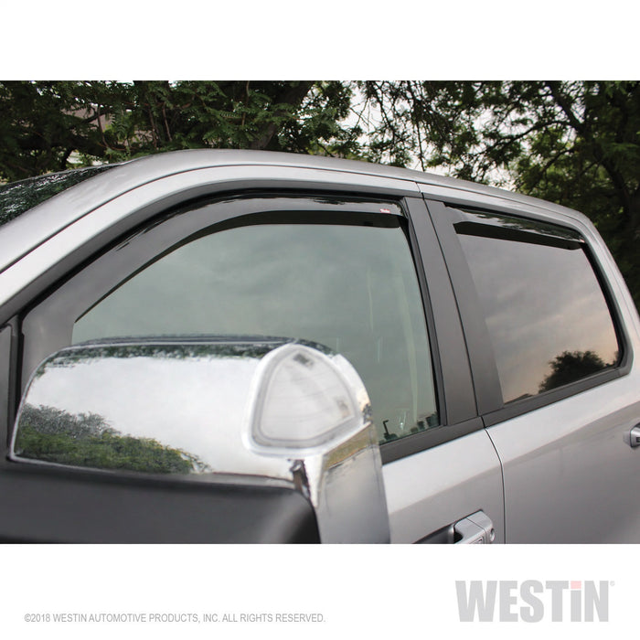 Westin 72-35407 In-Channel Wind Deflector; 4 pc.; Smoke; - Truck Part Superstore