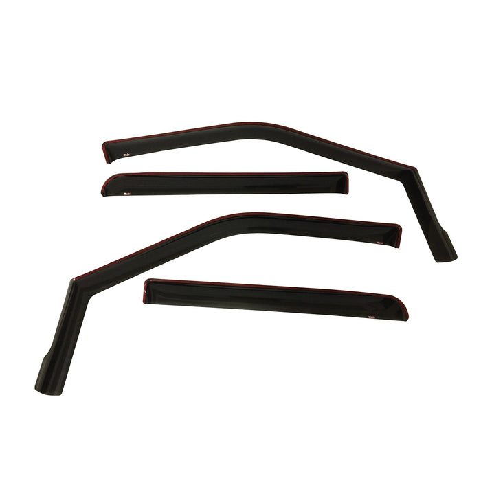 Westin 72-37407 In-Channel Wind Deflector; 4 pc.; Smoke; For Super Crew Cab; - Truck Part Superstore