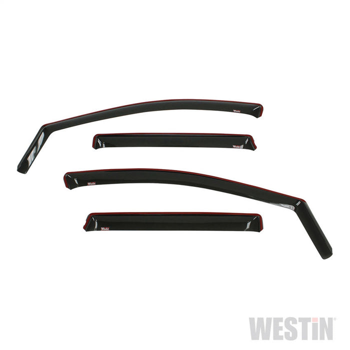 Westin 72-37415 In-Channel Wind Deflector; 4 pc.; Smoke; - Truck Part Superstore