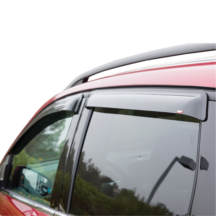 Westin 72-37442 Slim Wind Deflector; 4 pc.; Smoke; - Truck Part Superstore