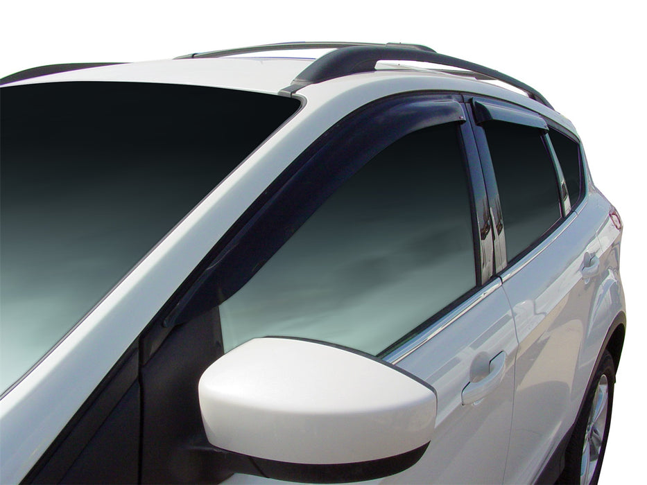 Westin 72-37442 Slim Wind Deflector; 4 pc.; Smoke; - Truck Part Superstore