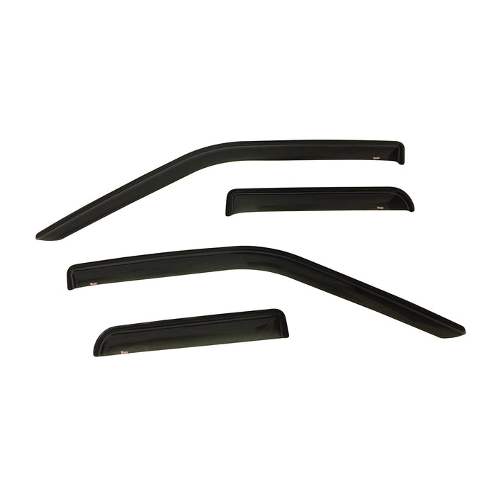 Westin 72-37446 Slim Wind Deflector; 4 pc.; Smoke; For Super Cab; - Truck Part Superstore