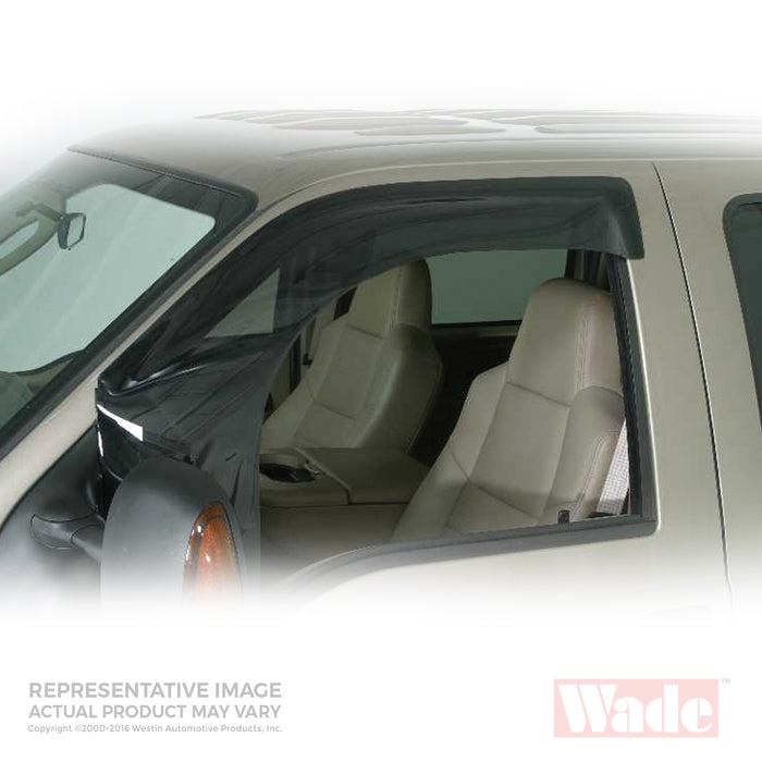 Westin 72-38472 Wind Deflector Windguard; Front; 2 pc.; Smoke; - Truck Part Superstore