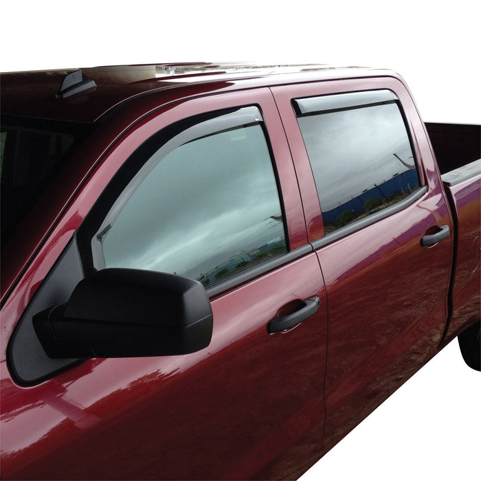 Westin 72-39415 In-Channel Wind Deflector; 4 pc.; Smoke; - Truck Part Superstore
