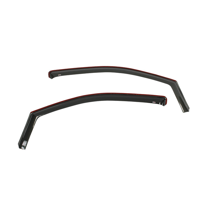 Westin 72-39477 In-Channel Wind Deflector; Front; 2 pc.; Smoke; For Double Cab; - Truck Part Superstore