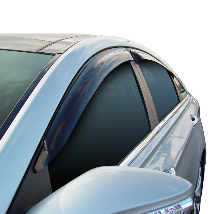 Westin 72-43480 Slim Wind Deflector; 4 pc.; Smoke; - Truck Part Superstore
