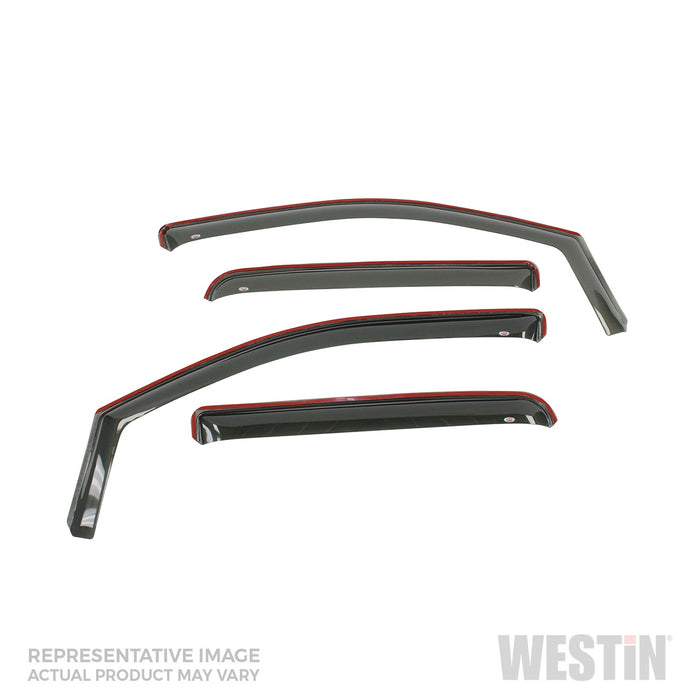 Westin 72-44489 In-Channel Wind Deflector; 4 pc.; Smoke; - Truck Part Superstore