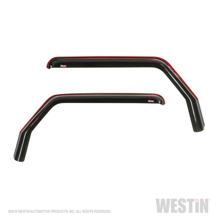 Westin 72-51467 In-Channel Wind Deflector; Front; 2 pc.; Smoke; - Truck Part Superstore