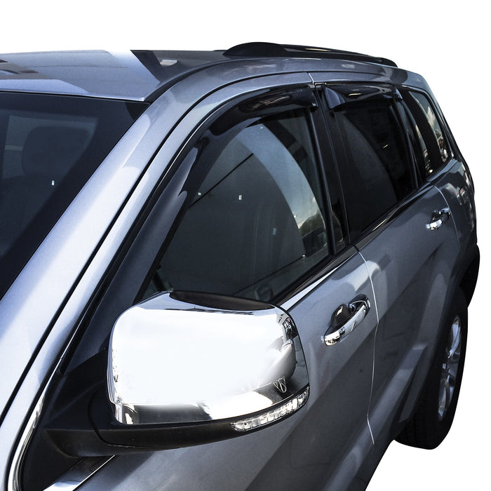 Westin 72-51490 Slim Wind Deflector; 4 pc.; Smoke; - Truck Part Superstore