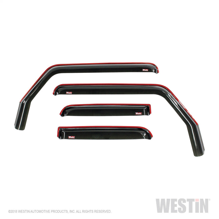 Westin 72-51499 In-Channel Wind Deflector; 4 pc.; Smoke; - Truck Part Superstore