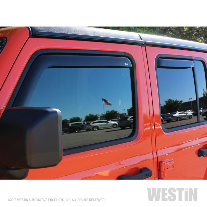 Westin 72-51499 In-Channel Wind Deflector; 4 pc.; Smoke; - Truck Part Superstore